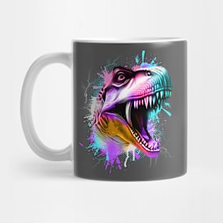 Tri-Rex Watercolor Mug